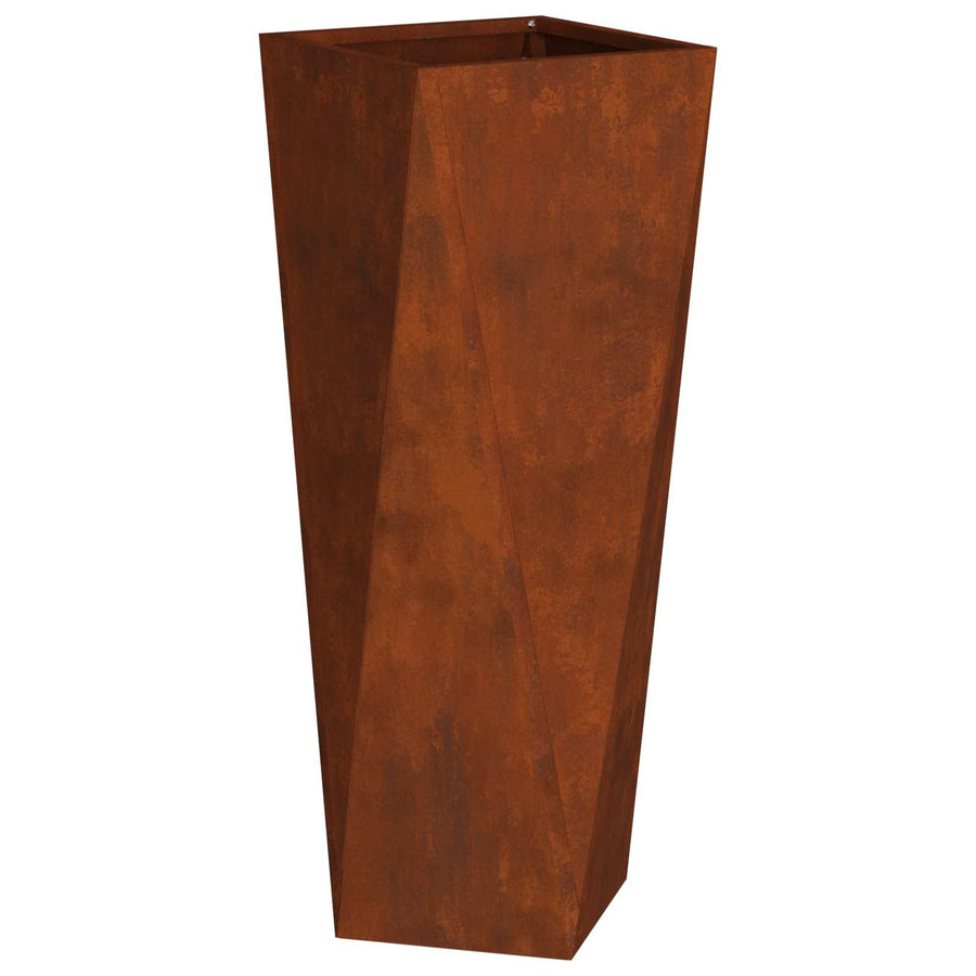 Plantenbak 2 pcs Roestig 30 x 30 x 75 cm Cortenstaal
