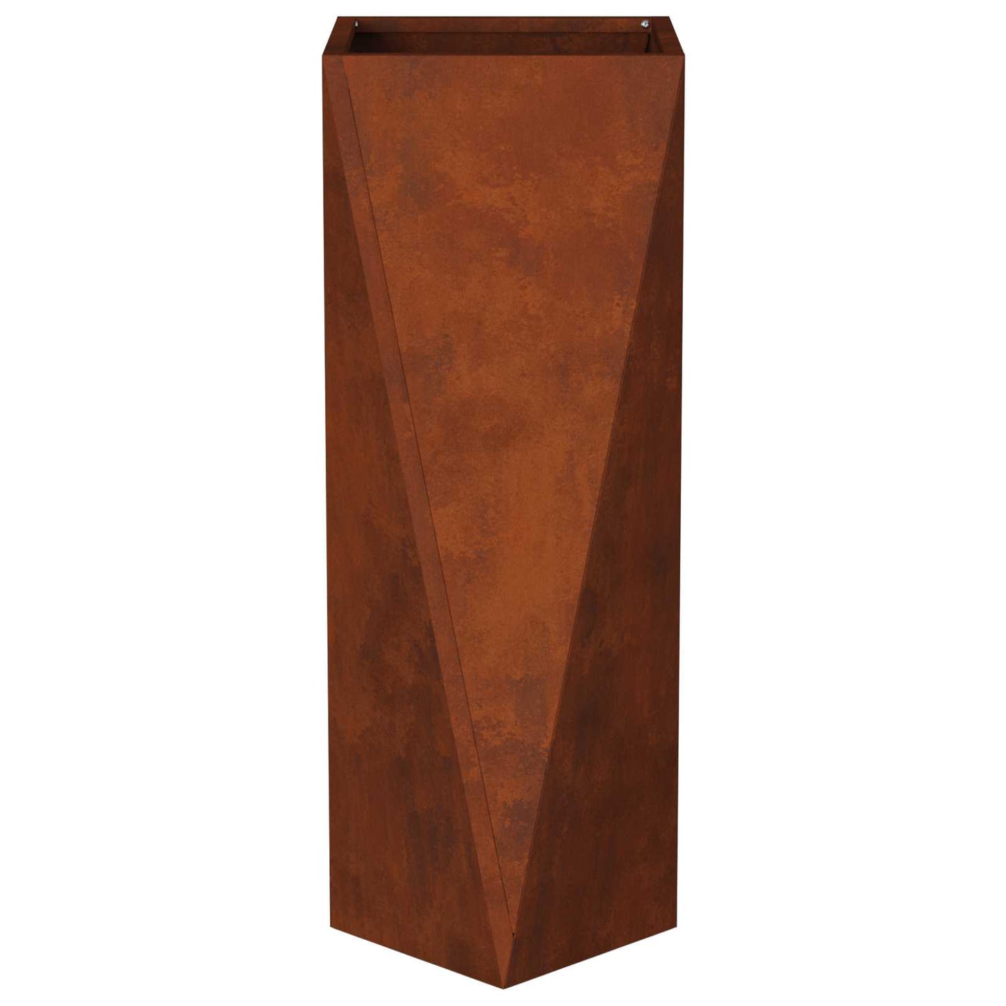 Plantenbak 2 pcs Roestig 30 x 30 x 75 cm Cortenstaal