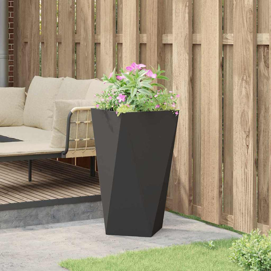 Plantenbak Zwart 40 x 40 x 75 cm Staal