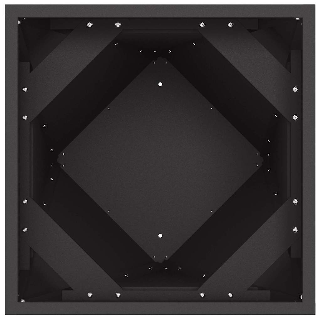 Plantenbak Zwart 40 x 40 x 75 cm Staal