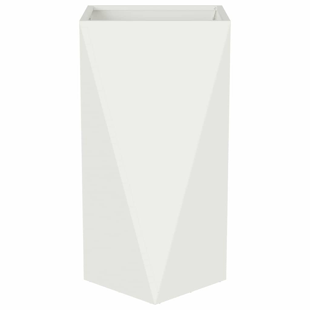 Plantenbak Wit 40 x 40 x 75 cm Staal