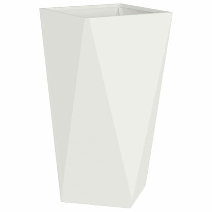 Plantenbak 2 pcs Wit 40 x 40 x 75 cm Staal