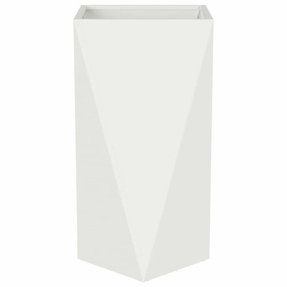 Plantenbak 2 pcs Wit 40 x 40 x 75 cm Staal