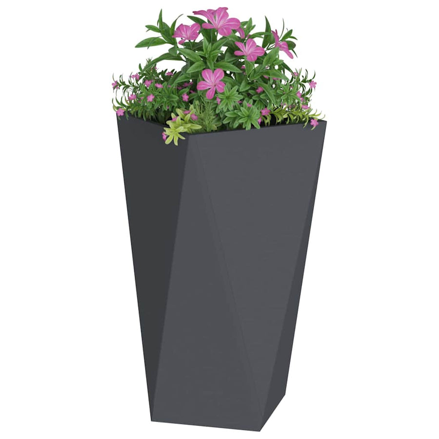Plantenbak Antraciet 40 x 40 x 75 cm Staal