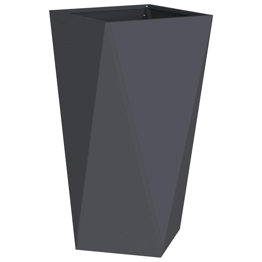 Plantenbak 2 pcs Antraciet 40 x 40 x 75 cm Staal