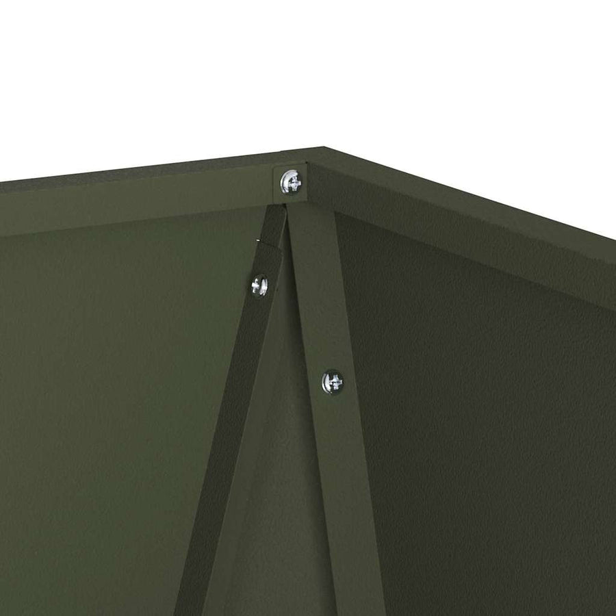 Plantenbak Olijf Groen 40 x 40 x 75 cm Staal