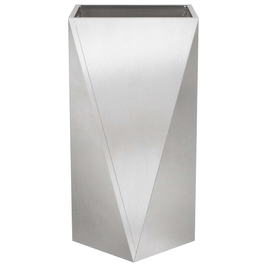 Plantenbak Zilver 40 x 40 x 75 cm Roestvrij staal
