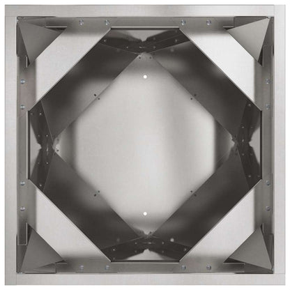 Plantenbak 2 pcs Zilver 40 x 40 x 75 cm Roestvrij staal
