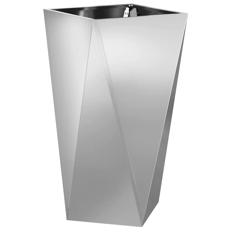 Plantenbak 2 pcs Zilver 40 x 40 x 75 cm Gegalvaniseerd staal