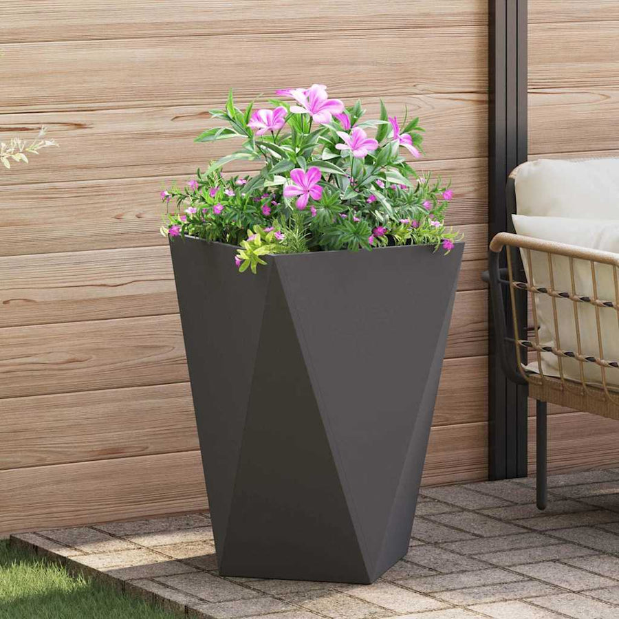 Plantenbak Zwart 50 x 50 x 75 cm Staal