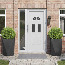 Plantenbak 2 pcs Zwart 50 x 50 x 75 cm Staal