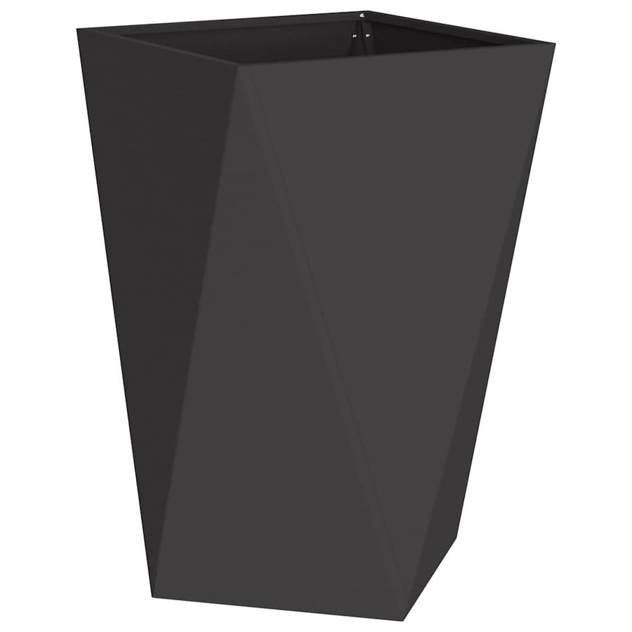 Plantenbak 2 pcs Zwart 50 x 50 x 75 cm Staal