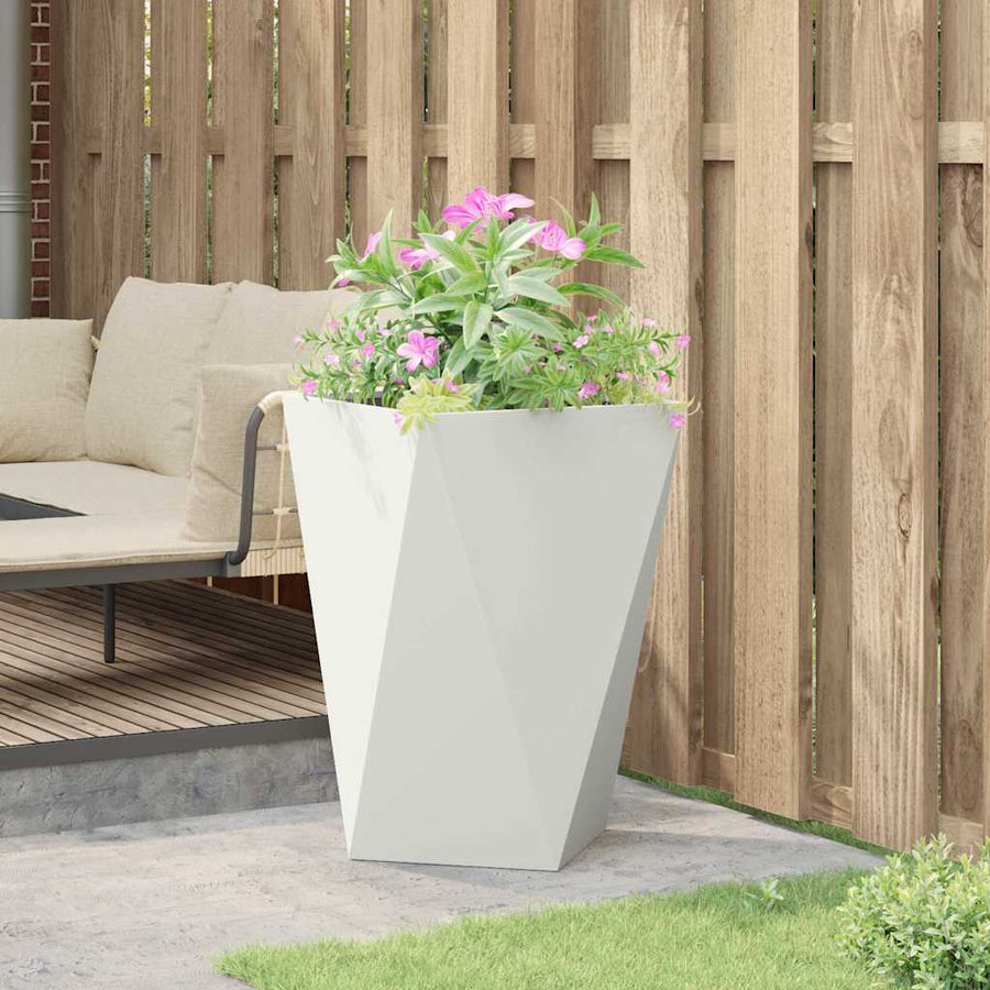 Plantenbak Wit 50 x 50 x 75 cm Staal