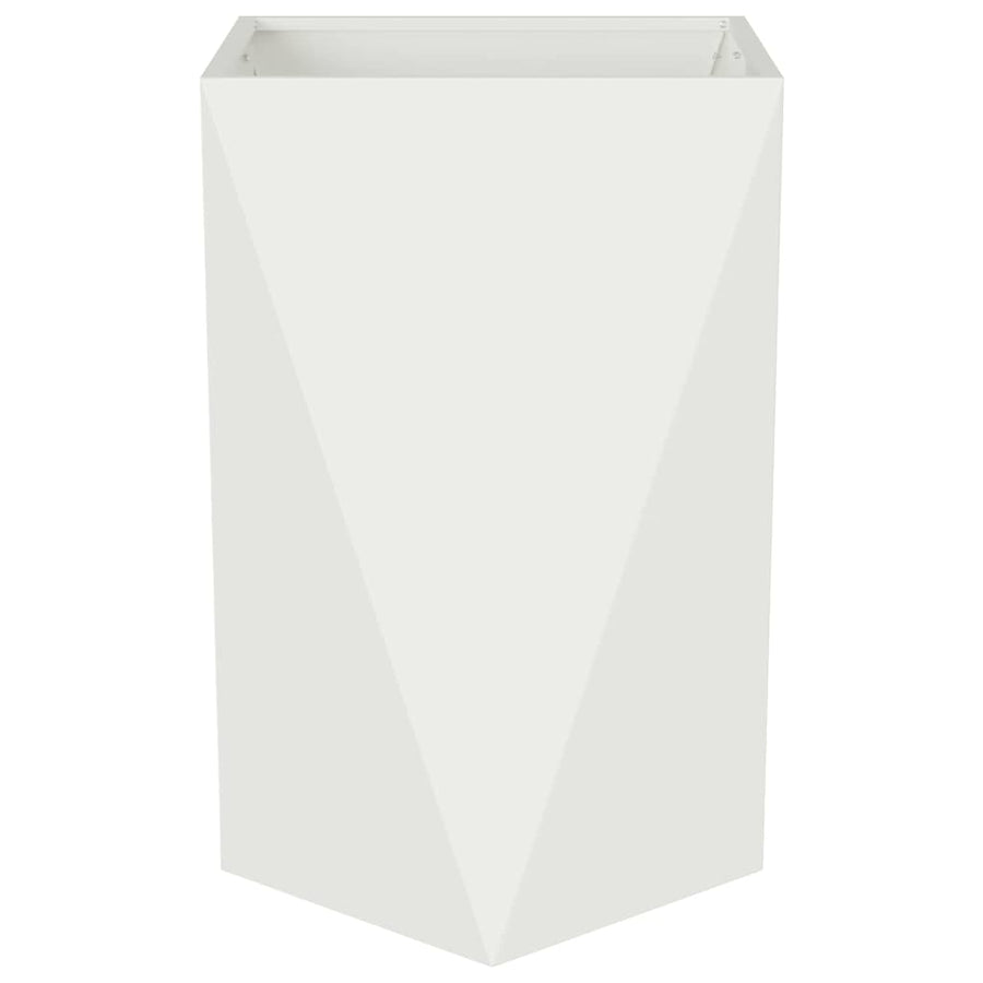 Plantenbak Wit 50 x 50 x 75 cm Staal