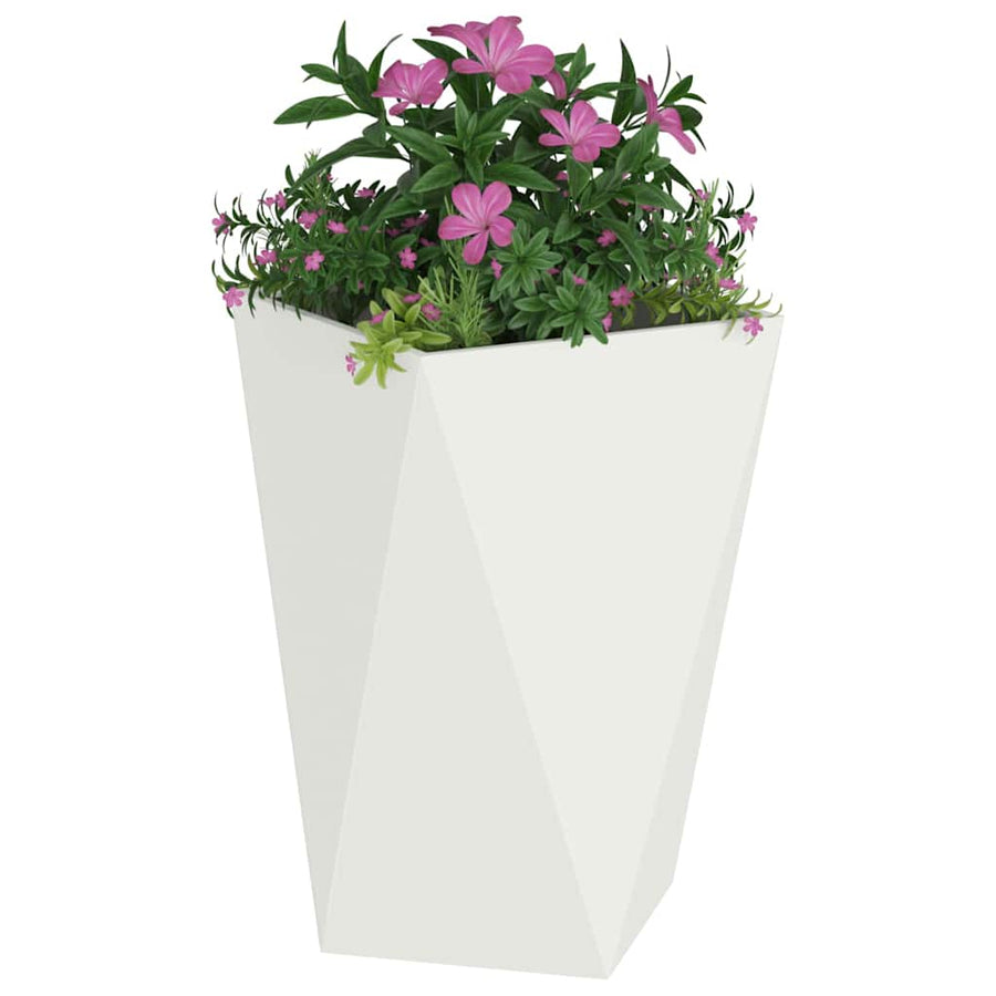 Plantenbak Wit 50 x 50 x 75 cm Staal