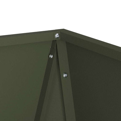 Plantenbak 2 pcs Olijf Groen 50 x 50 x 75 cm Staal