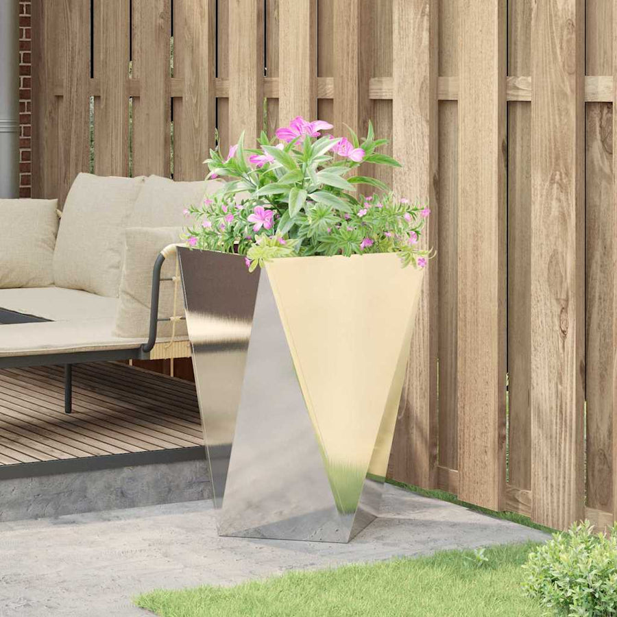 Plantenbak Zilver 50 x 50 x 75 cm Roestvrij staal