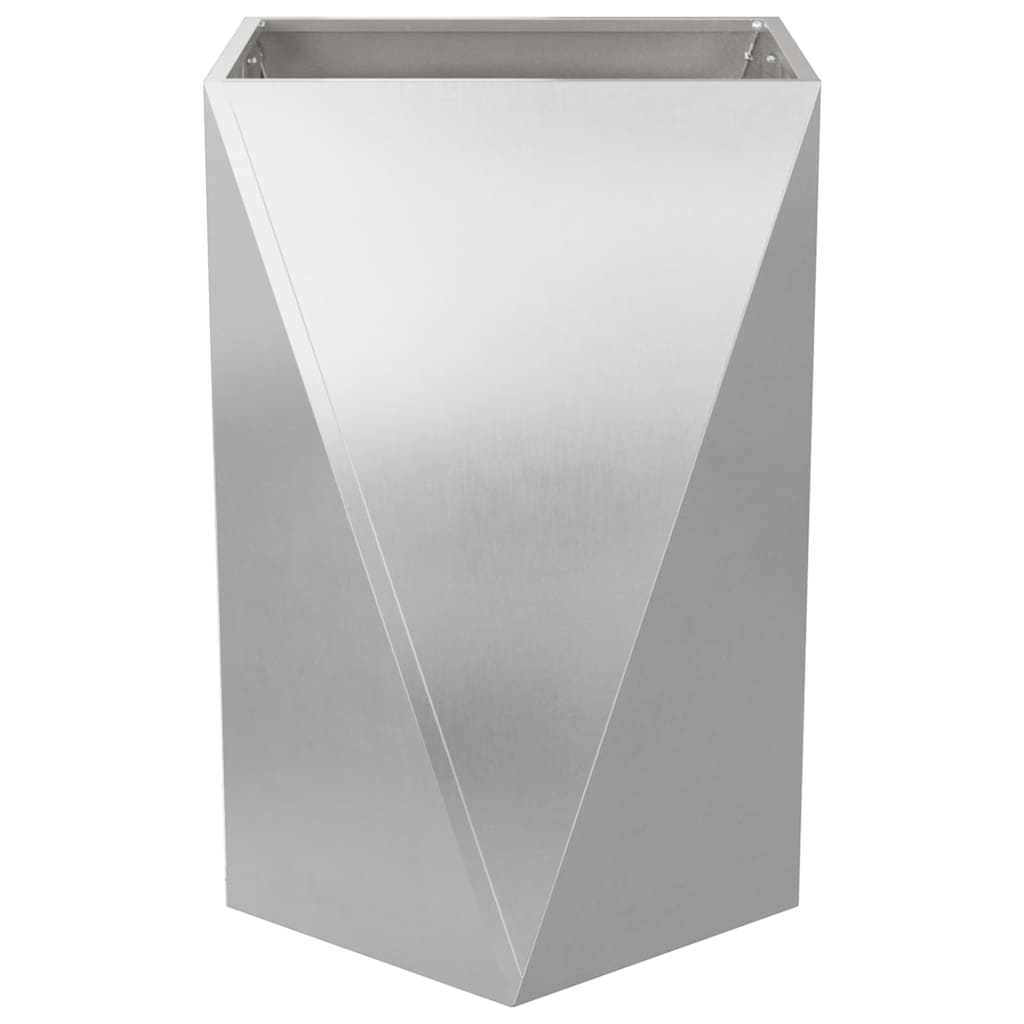 Plantenbak Zilver 50 x 50 x 75 cm Roestvrij staal