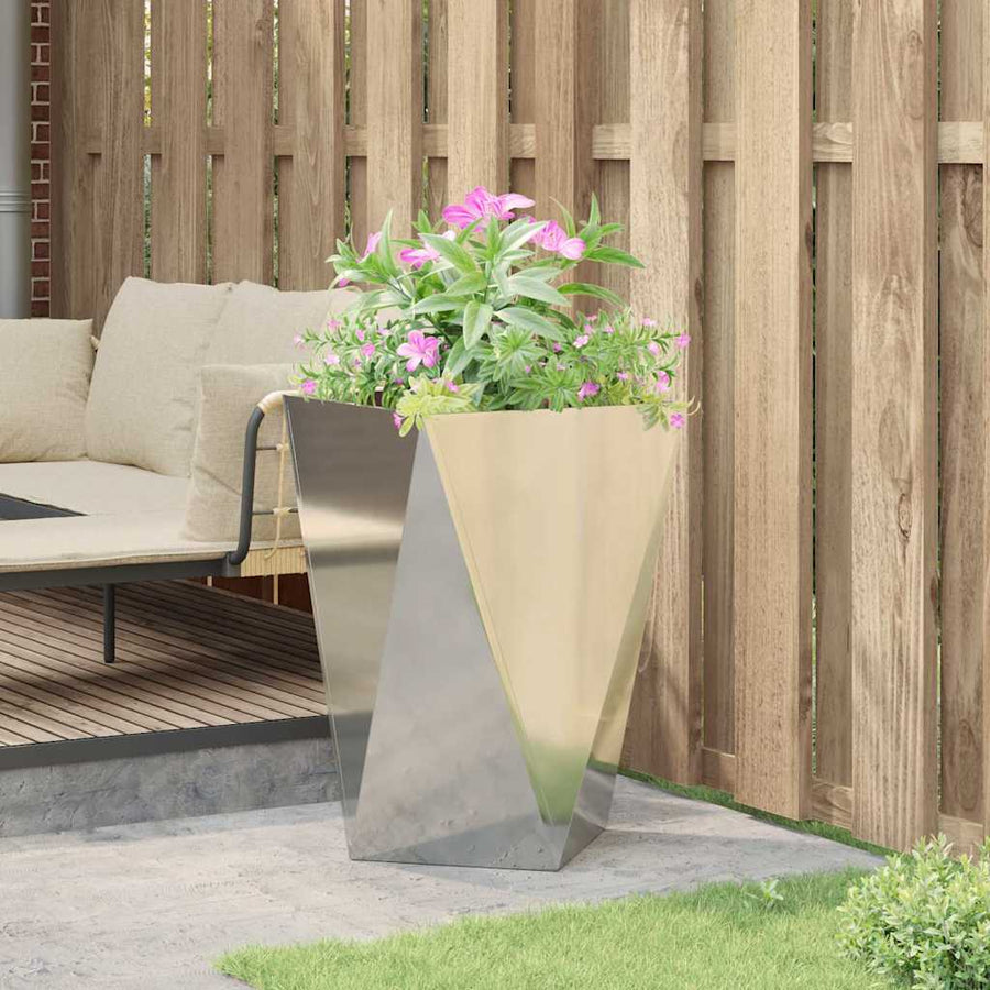 Plantenbak Zilver 50 x 50 x 75 cm Gegalvaniseerd staal