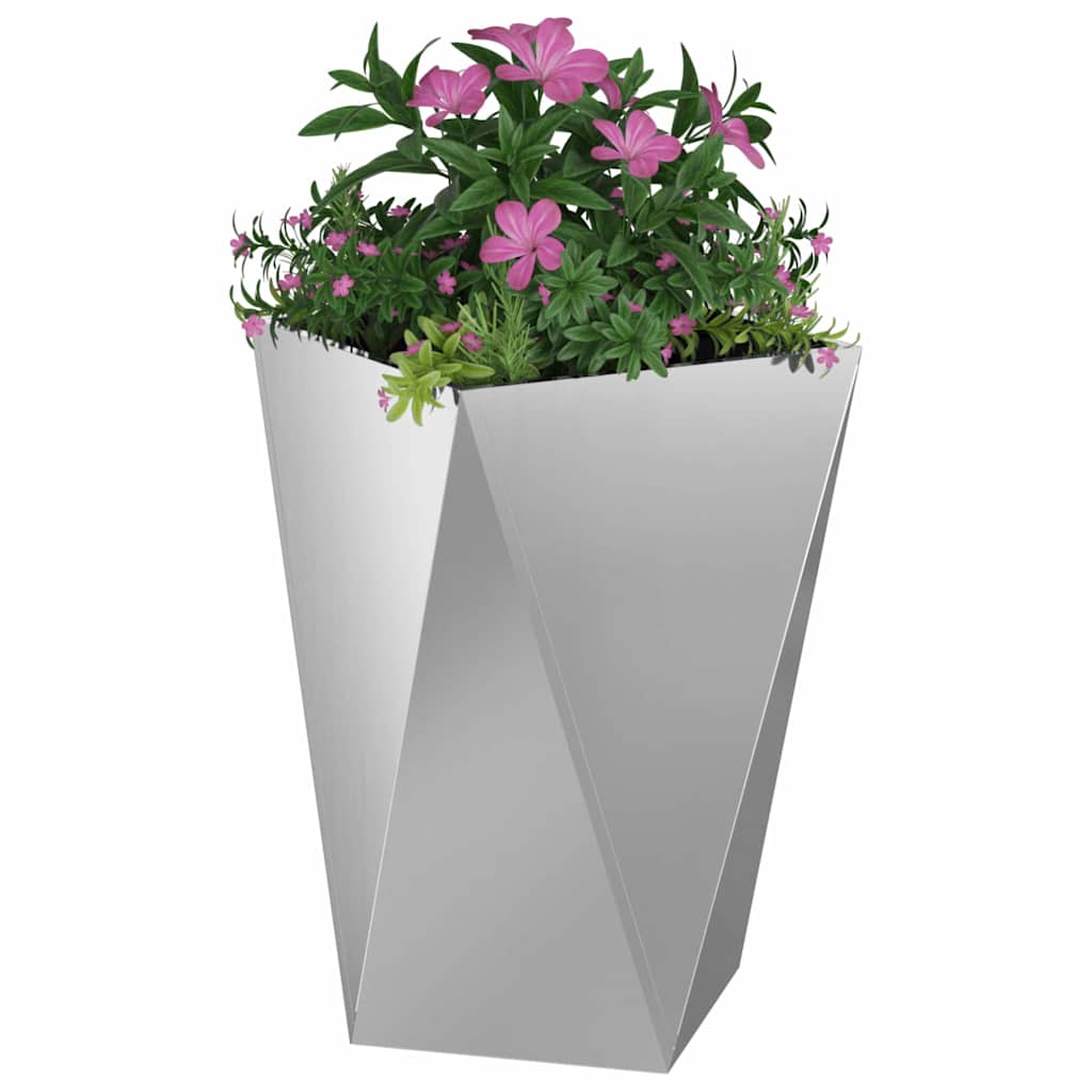 Plantenbak Zilver 50 x 50 x 75 cm Gegalvaniseerd staal