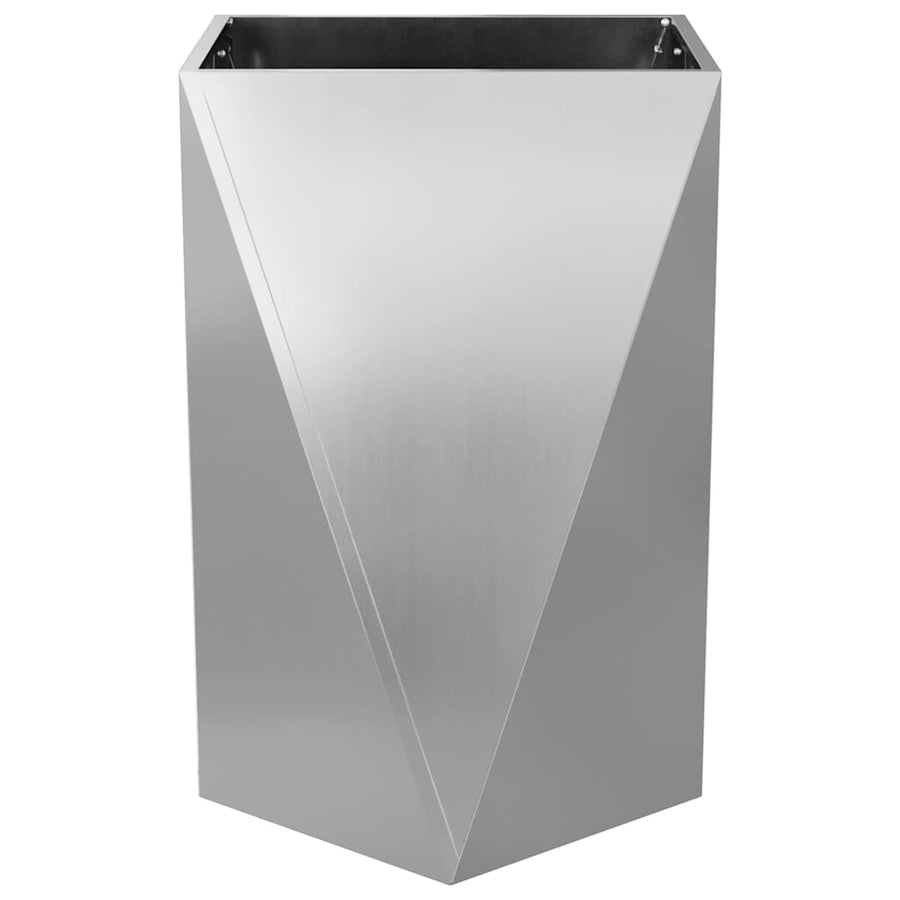 Plantenbak 2 pcs Zilver 50 x 50 x 75 cm Gegalvaniseerd staal