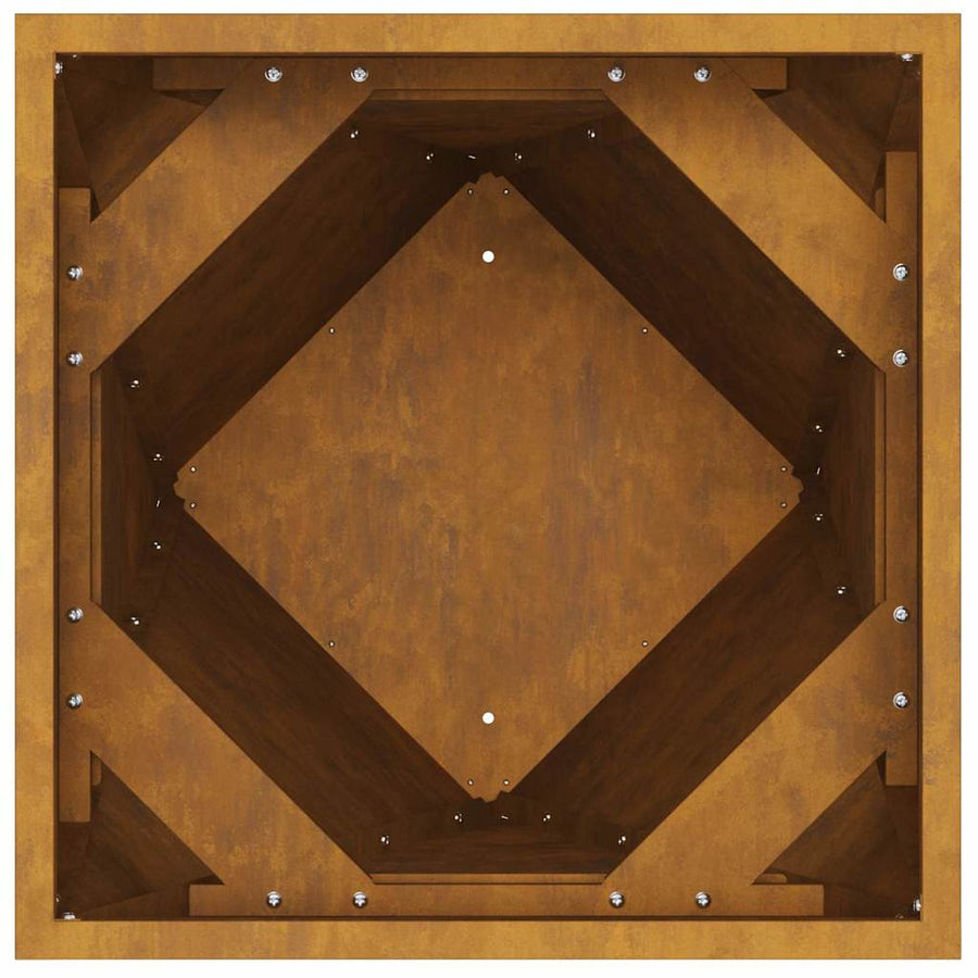 Plantenbak Roestig 50 x 50 x 75 cm Cortenstaal