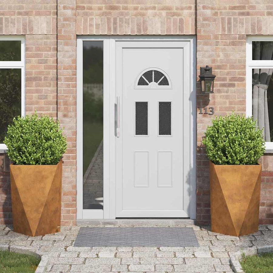 Plantenbak 2 pcs Roestig 50 x 50 x 75 cm Cortenstaal