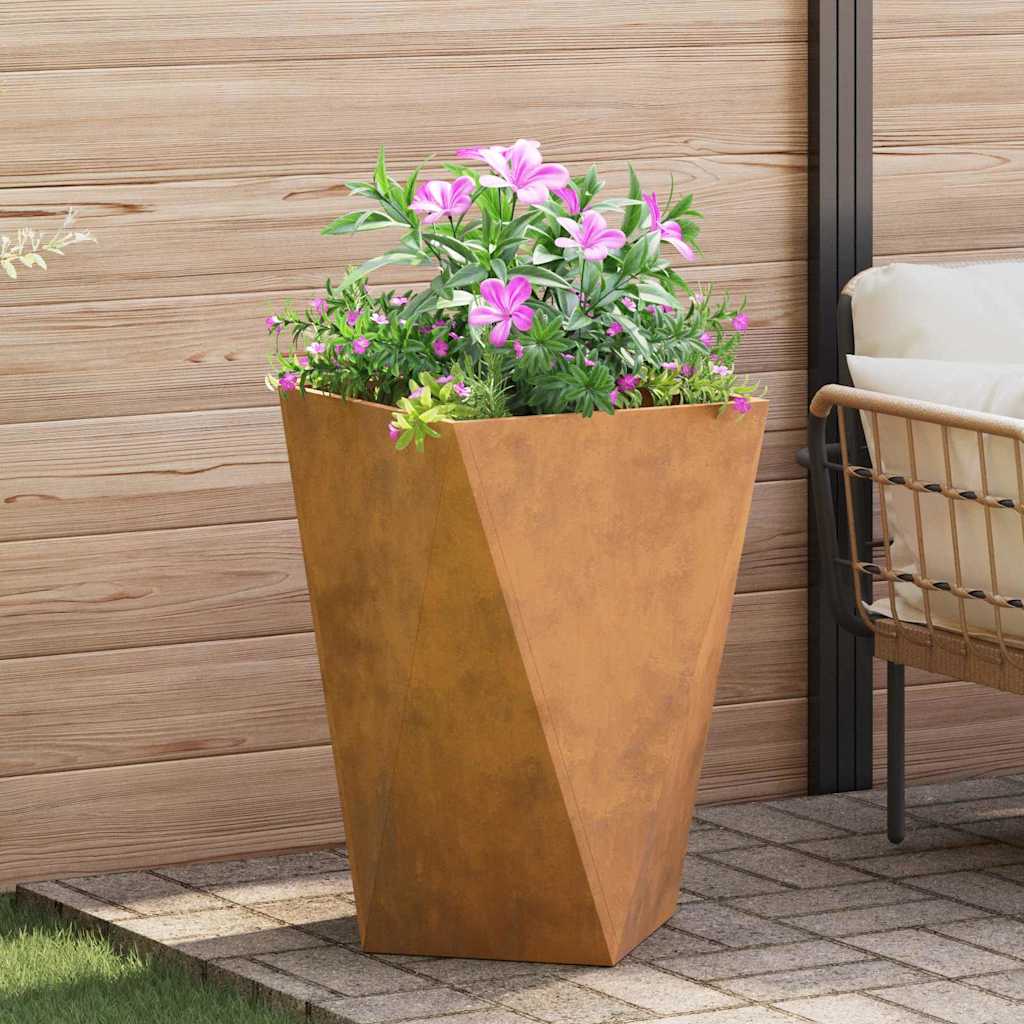 Plantenbak 2 pcs Roestig 50 x 50 x 75 cm Cortenstaal