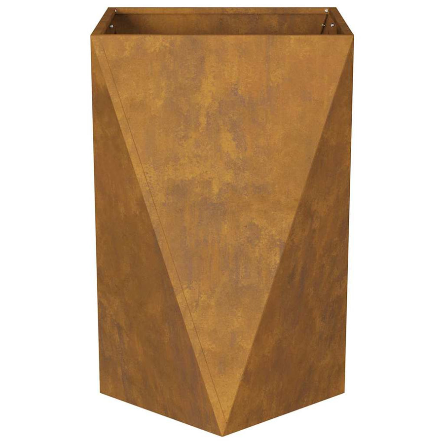 Plantenbak 2 pcs Roestig 50 x 50 x 75 cm Cortenstaal