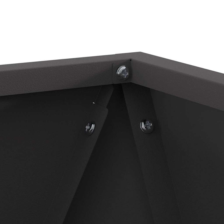 Plantenbak Zwart 30 x 30 x 30 cm Staal