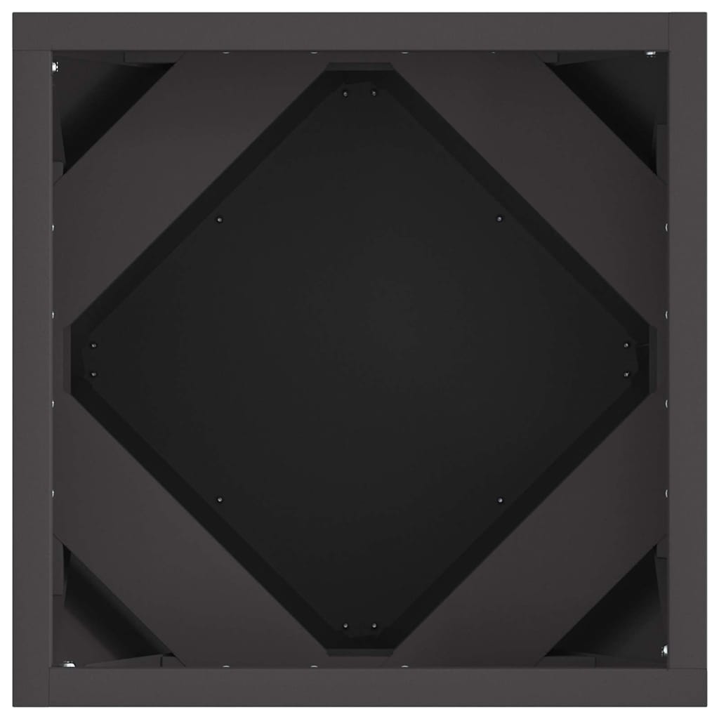 Plantenbak Zwart 30 x 30 x 30 cm Staal