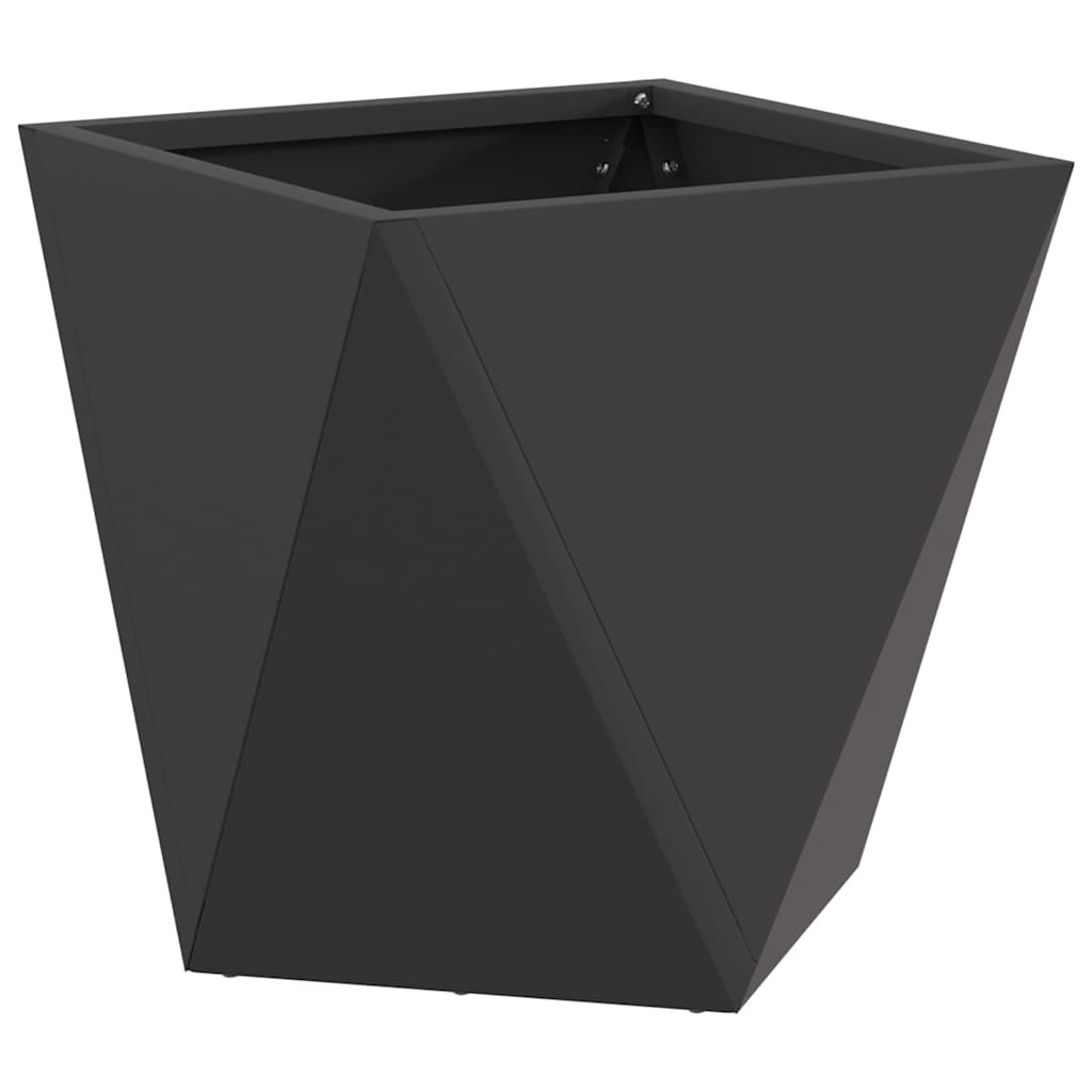Plantenbak 2 pcs Zwart 30 x 30 x 30 cm Staal