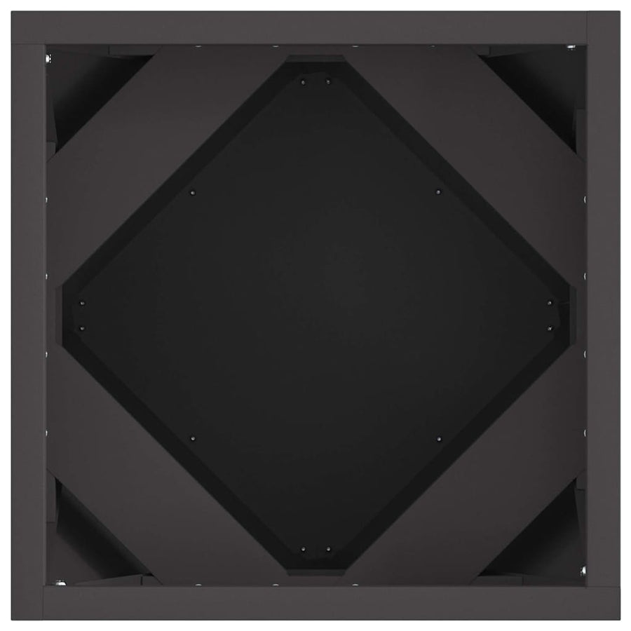 Plantenbak 2 pcs Zwart 30 x 30 x 30 cm Staal