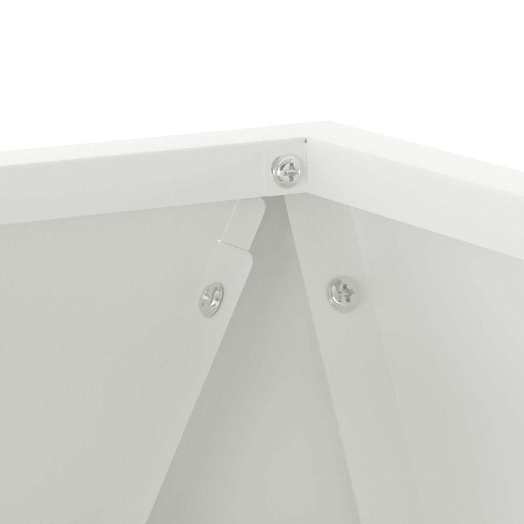 Plantenbak Wit 30 x 30 x 30 cm Staal