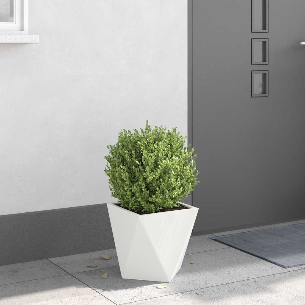 Plantenbak Wit 30 x 30 x 30 cm Staal