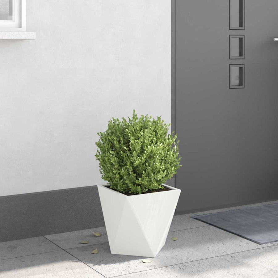 Plantenbak Wit 30 x 30 x 30 cm Staal