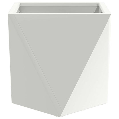 Plantenbak Wit 30 x 30 x 30 cm Staal