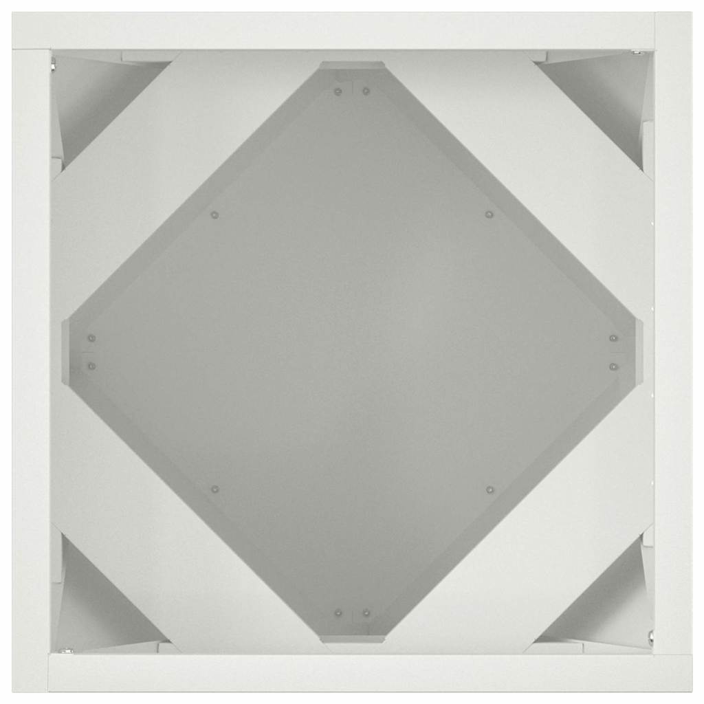 Plantenbak Wit 30 x 30 x 30 cm Staal