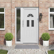 Plantenbak staal 30x30x30 cm wit (2 stuks)