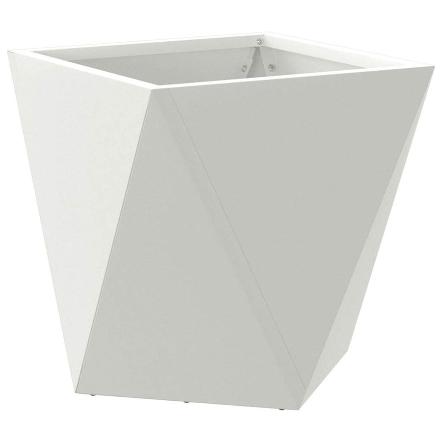 Plantenbak 2 pcs Wit 30 x 30 x 30 cm Staal