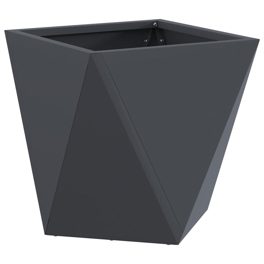 Plantenbak 2 pcs Antraciet 30 x 30 x 30 cm Staal