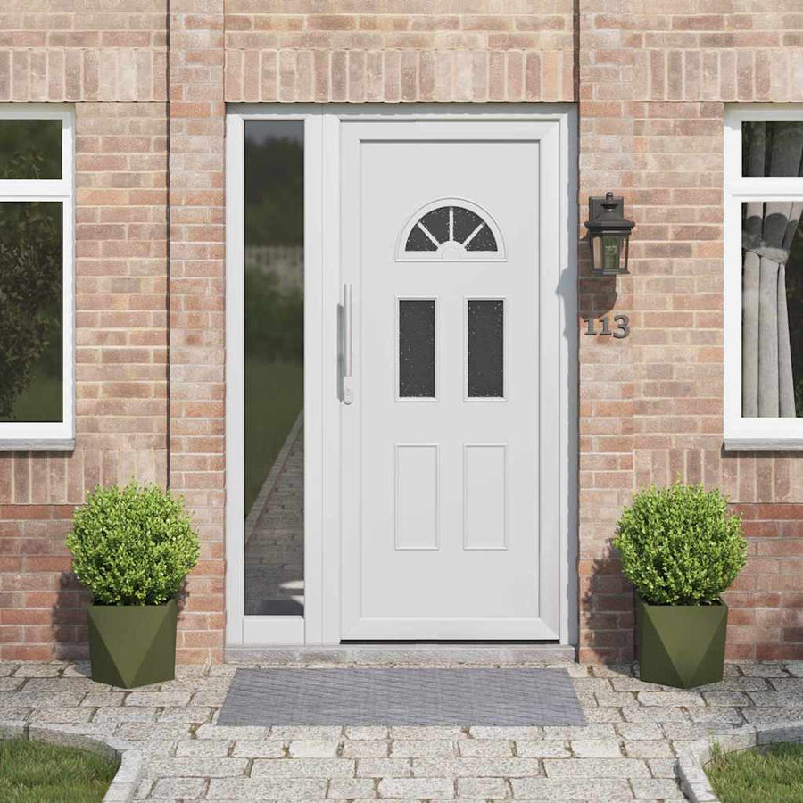 Plantenbak 2 pcs Olijf Groen 30 x 30 x 30 cm Staal
