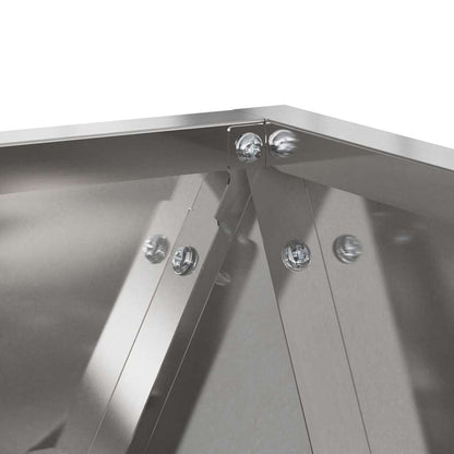 Plantenbak 2 pcs Zilver 30 x 30 x 30 cm Roestvrij staal