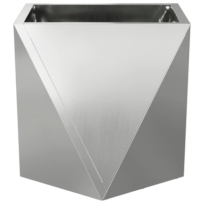 Plantenbak Zilver 30 x 30 x 30 cm Gegalvaniseerd staal