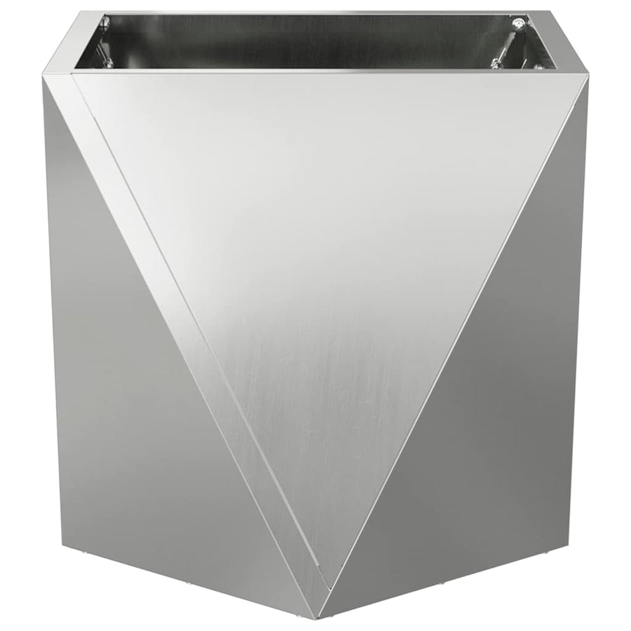 Plantenbak Zilver 30 x 30 x 30 cm Gegalvaniseerd staal