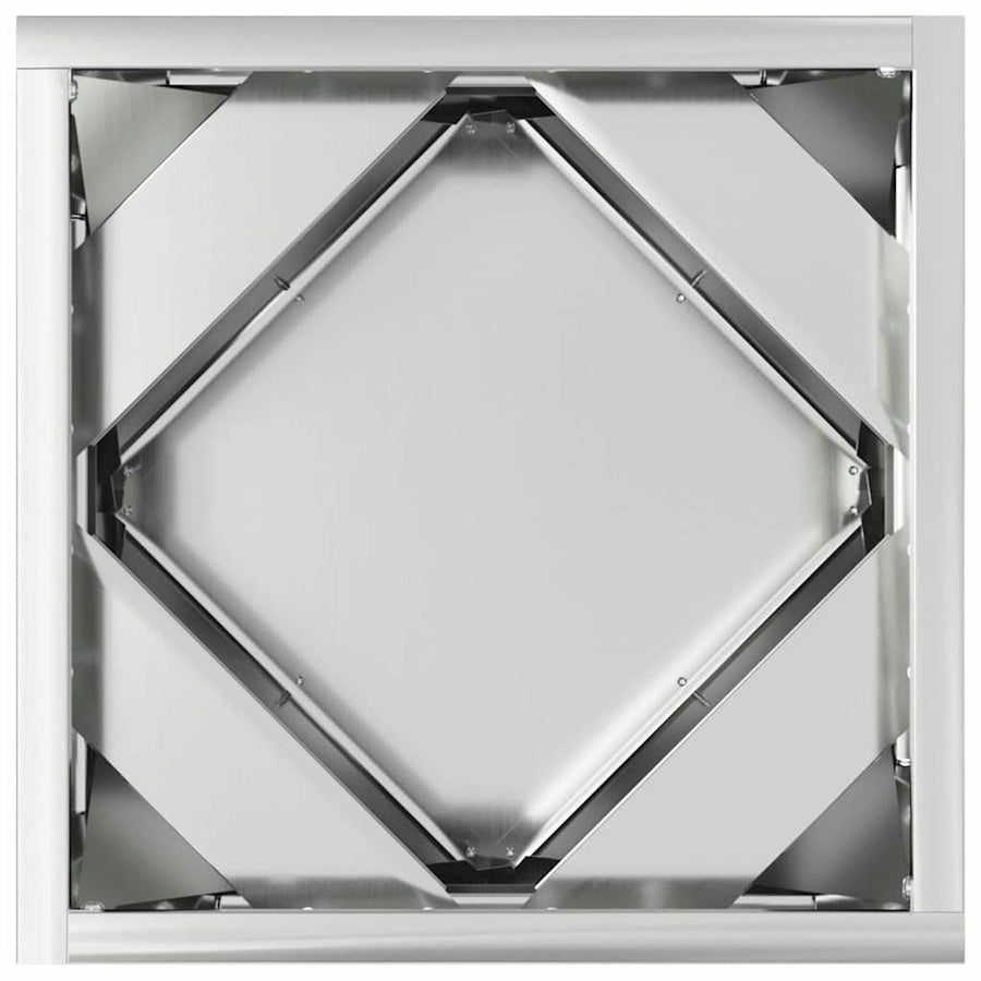 Plantenbak Zilver 30 x 30 x 30 cm Gegalvaniseerd staal
