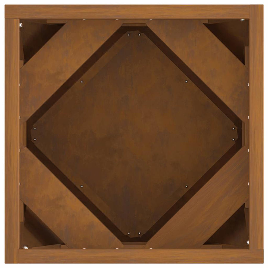 Plantenbak 2 pcs Roestig 30 x 30 x 30 cm Cortenstaal