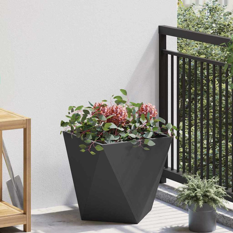 Plantenbak Zwart 40 x 40 x 40 cm Staal