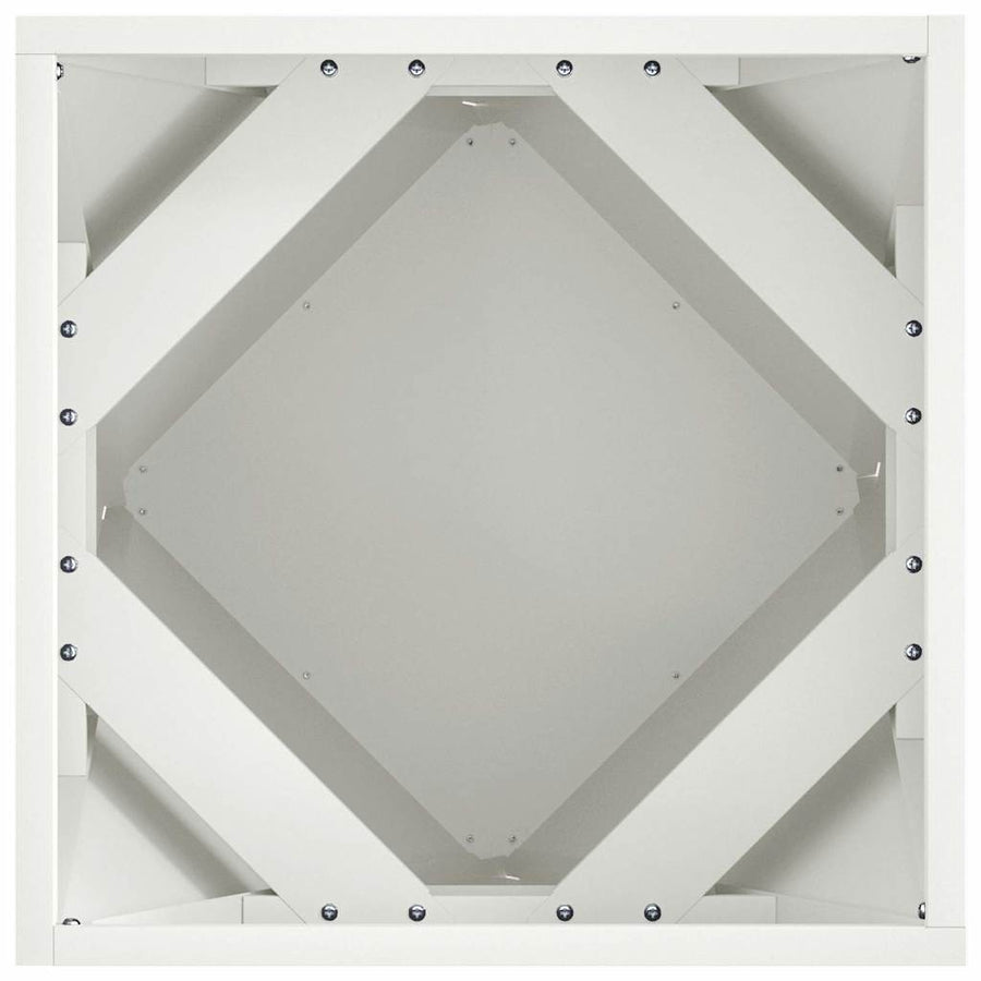 Plantenbak Wit 40 x 40 x 40 cm Staal