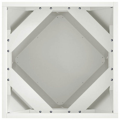 Plantenbak 2 pcs Wit 40 x 40 x 40 cm Staal
